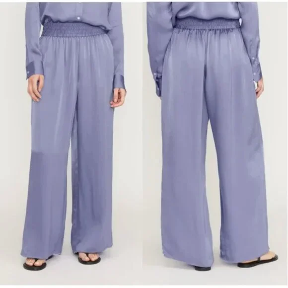 Everlane • Black The Satin Pull On Pant L - Picture 6 of 6